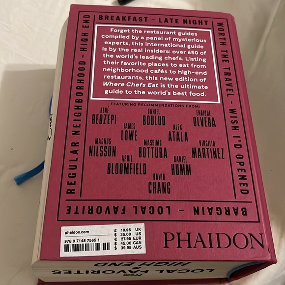 Where Chefs Eat NEW BOOK 4500 places fancy & famous restaurants 3rd edition - Picture 3 of 10